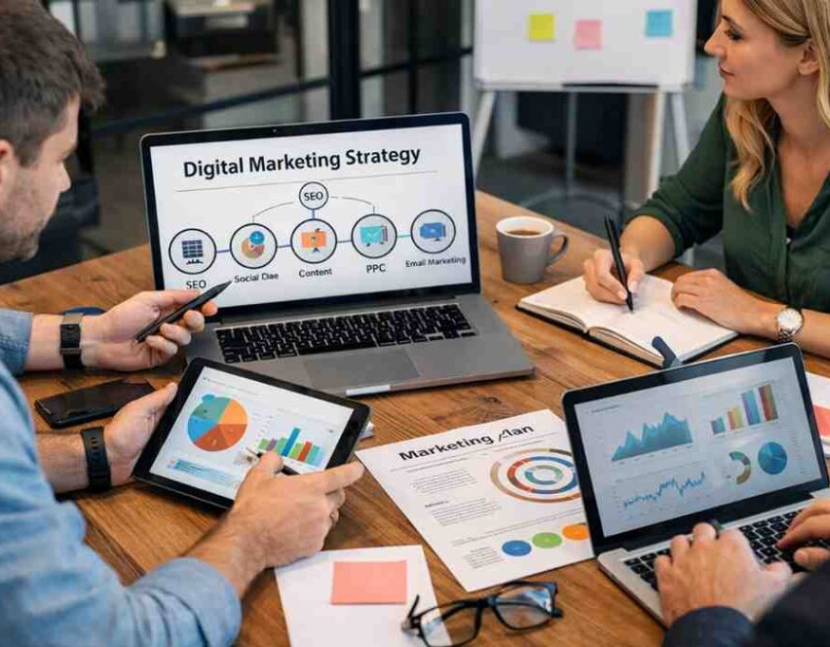 Team-planning-digital-marketing-strategy-on-laptops-1024x681